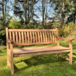 Tuinbank massief teakhout 180 cm breed