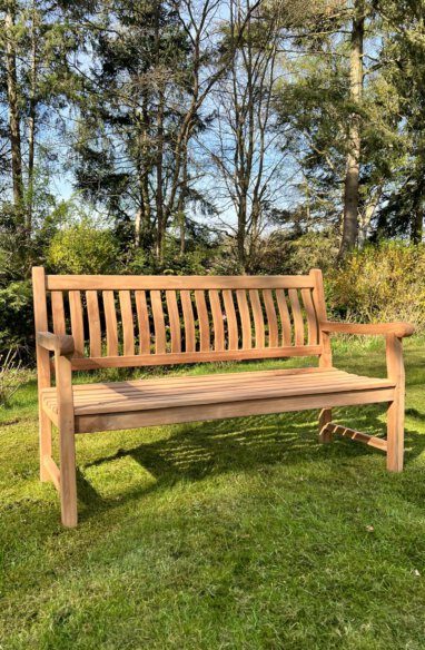 Tuinbank massief teakhout 180 cm breed