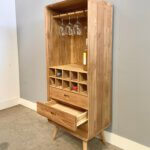 Wijnkast jaren 50 van teakhout