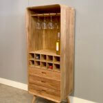 Wijnkast jaren 50 van teakhout