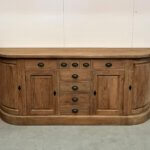 dressoir teakhout met afgeronde hoeken