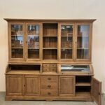 Teakkast met bolle kleppen 240 cm breed