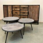 Salonset teak grey wash