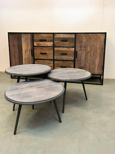 Salonset teak grey wash