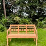 stationsbank 130cm teakhout