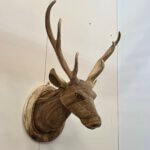 Teakhouten wanddecoratie