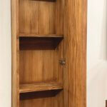 Close up wandkast teakhout