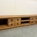 Landelijk teakhouten tv meubel van indoteak