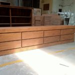 Maatwerk tv meubel teakhout