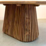 Ovale teakhout eettafel