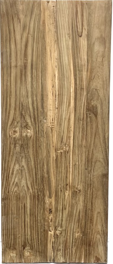 Teakhouten plank rustiek afgewerkt