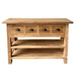 wandtafel 120 cm breed met 2 onder planken