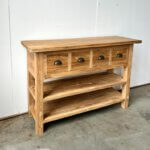 teakhouten sidetable met 4 laden