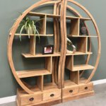 2 delige roomdivider gemaakt van teakhout indoteak