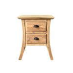 massieve nachtkast met twee laden